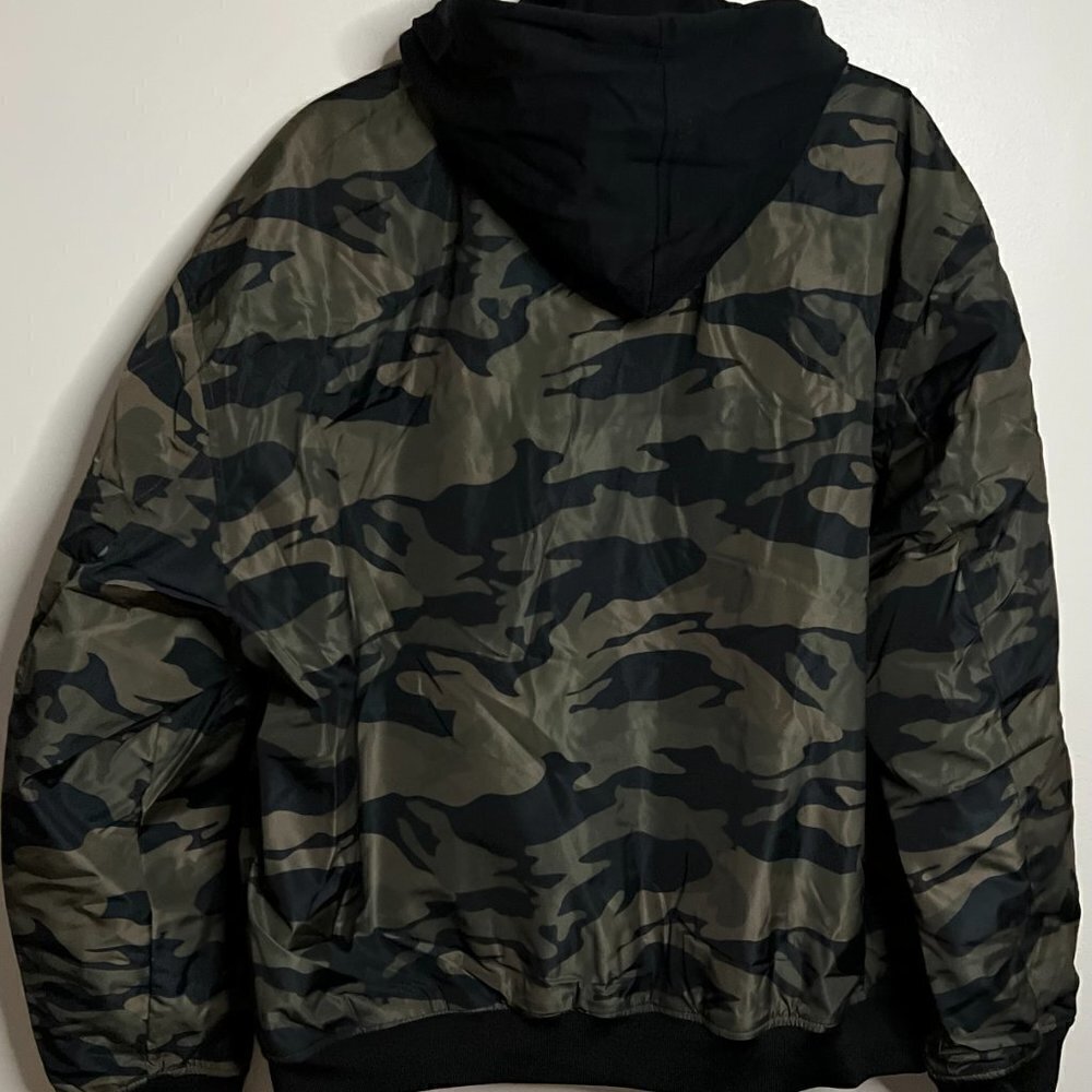 Aerpostale  Camo Hooded Bomber Jacket Camo Hooded Bomber Size XL - Picture 7 of 9